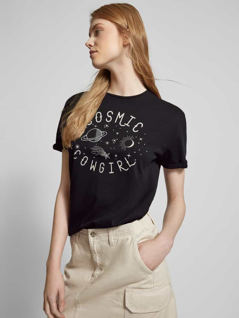 Noisy May T-shirt met statementprint model 'BRANDY'