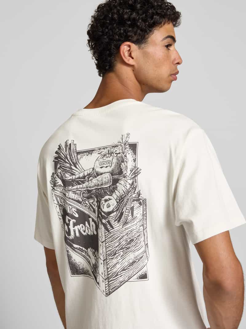 Levi's T-shirt met labelprint