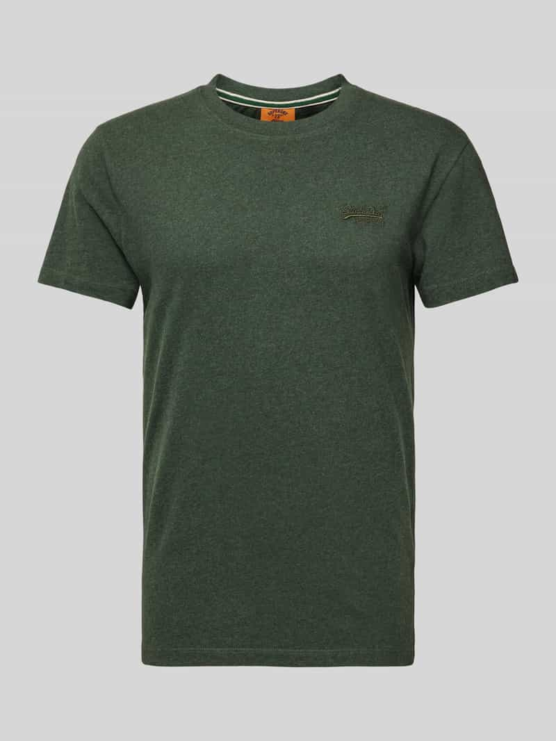 Superdry T-shirt met labelstitching