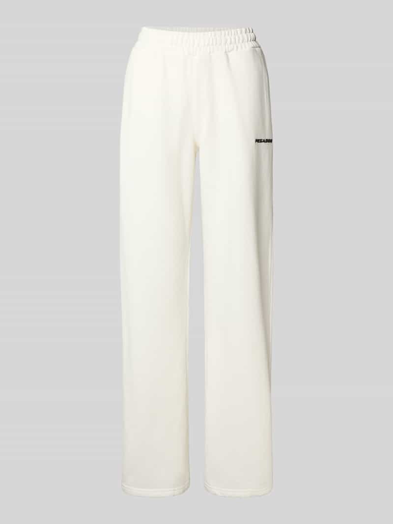 Pegador Wide fit sweatpants met logostitching model 'Anni'