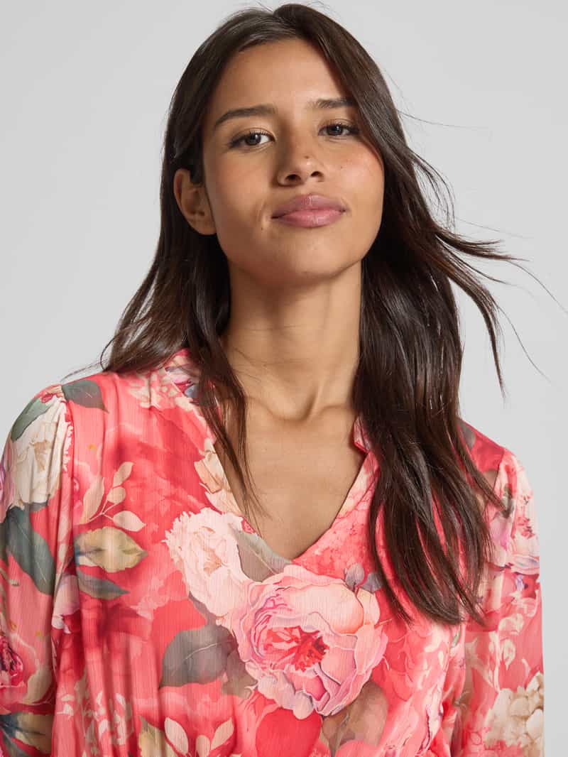 ZABAIONE Midi-jurk met V-hals model 'Be44aa'