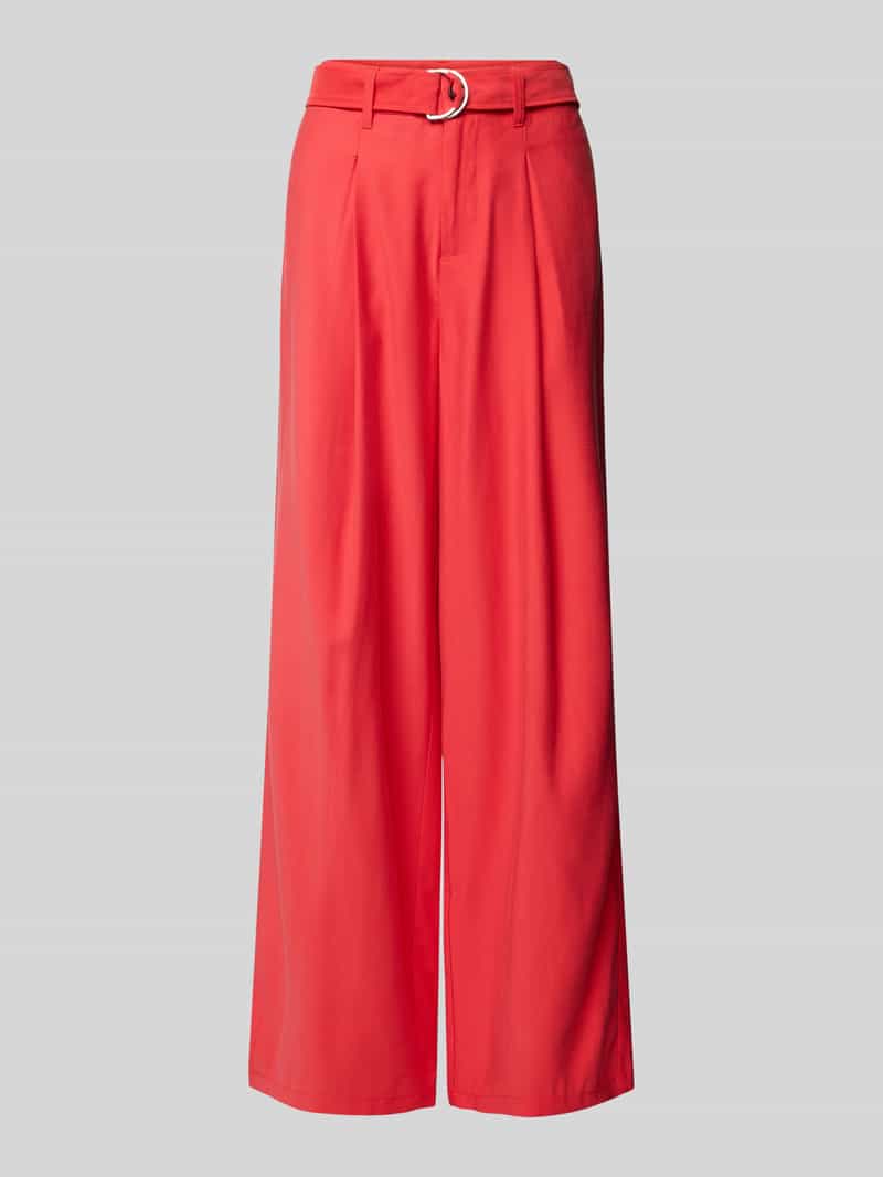 s.Oliver RED LABEL Wide leg broek met stoffen riem