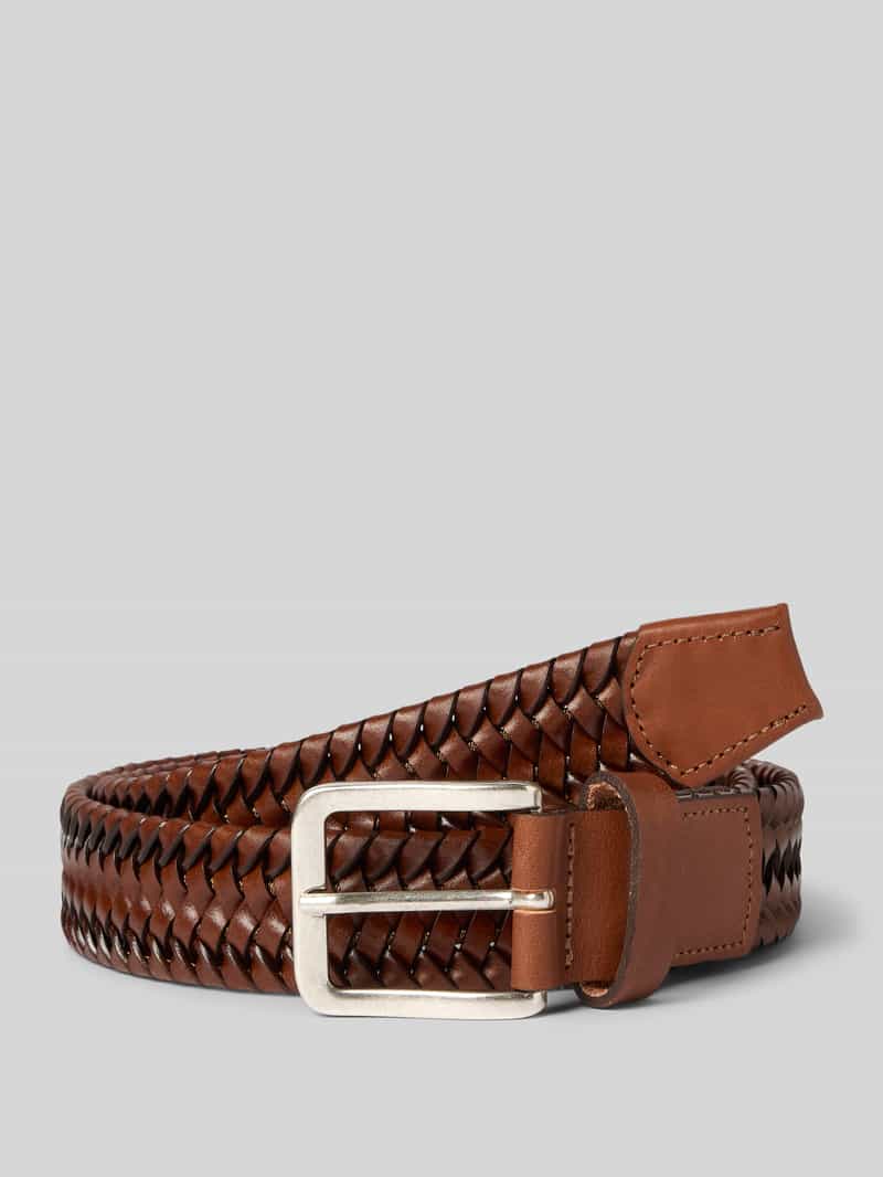 LLOYD Men's Belts Flexibele gevlochten riem met doornsluiting