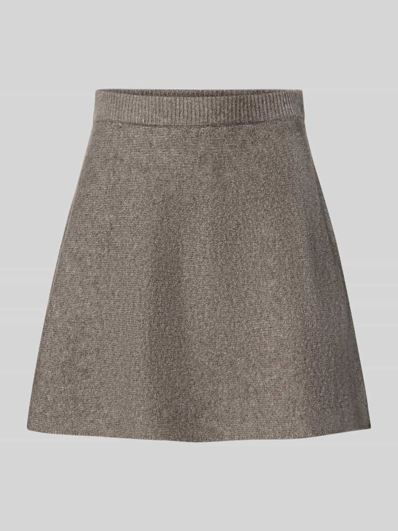 Pieces Nauwsluitende minirok met wol model 'MALOU'