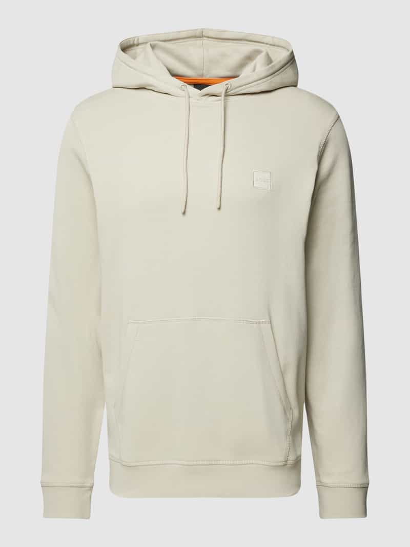 Boss Orange Hoodie met labeldetail model 'Wetalk'
