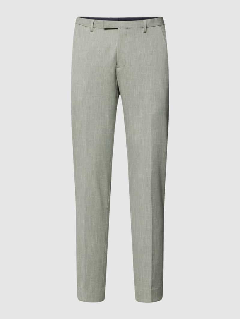 slim fit kostuumbroek met structuurpatroon