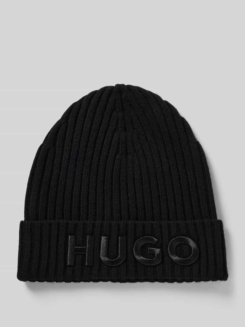 HUGO Muts van zuivere wol model 'UNISEX'