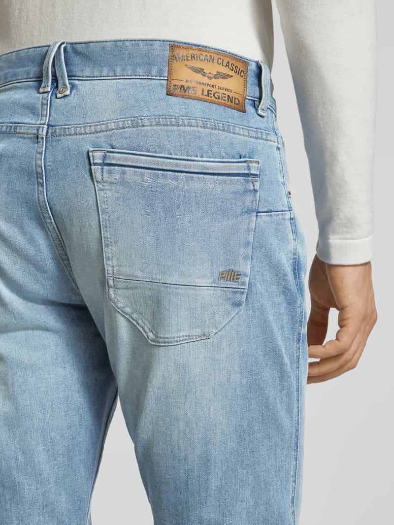 PME Legend Regular fit jeans met riemlussen model 'Nightflight'
