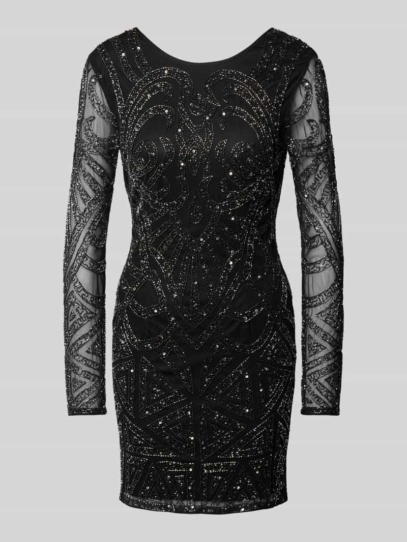 Lace & Beads Cocktailjurk met sierparels
