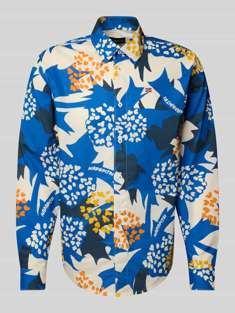 Napapijri Vrijetijdsoverhemd met labelstitching model 'RONGE'