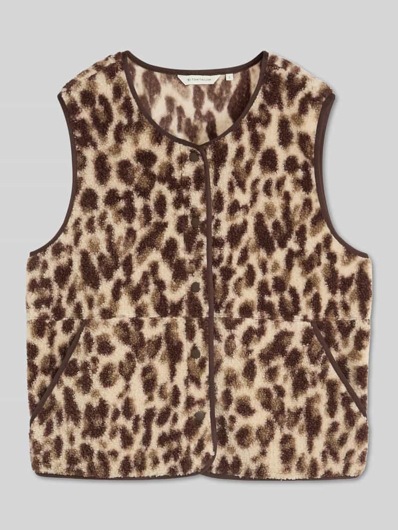 Tom Tailor regular fit bodywarmer in teddy-look