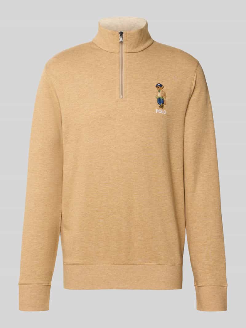 Polo Ralph Lauren Regular fit pullover van katoenmix met viscose met Polo Bear-stitching