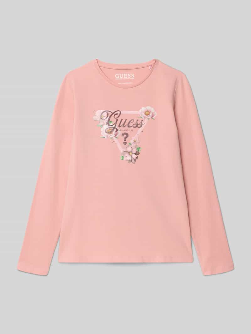 Guess Shirt met lange mouwen en labeldetail