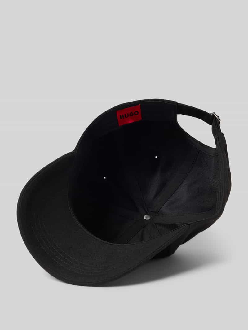 HUGO Baseballpet met labeldetail
