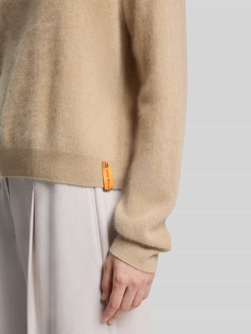 Boss Relaxed fit gebreide pullover van een mix van scheerwol en kasjmier model 'FEDDY'