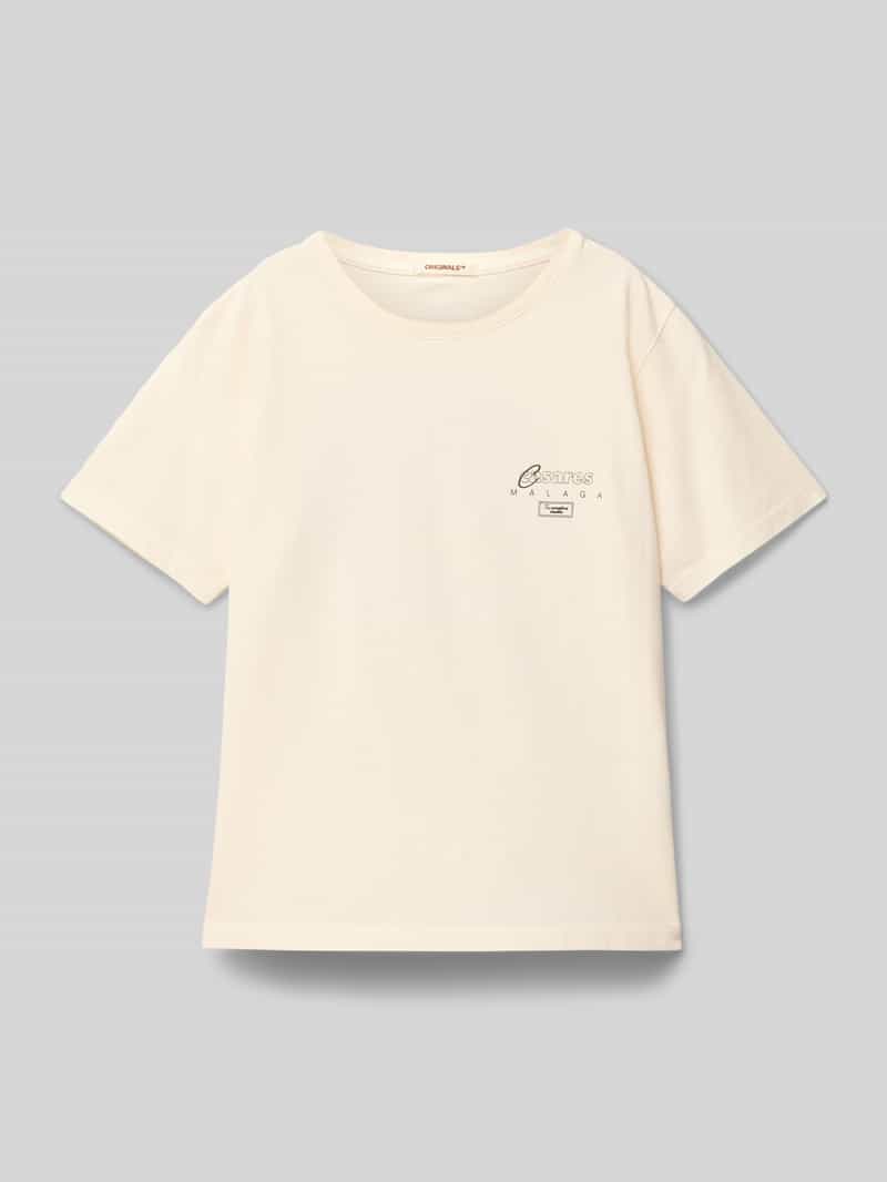 jack & jones T-shirt met labelprint model 'ALMERA'