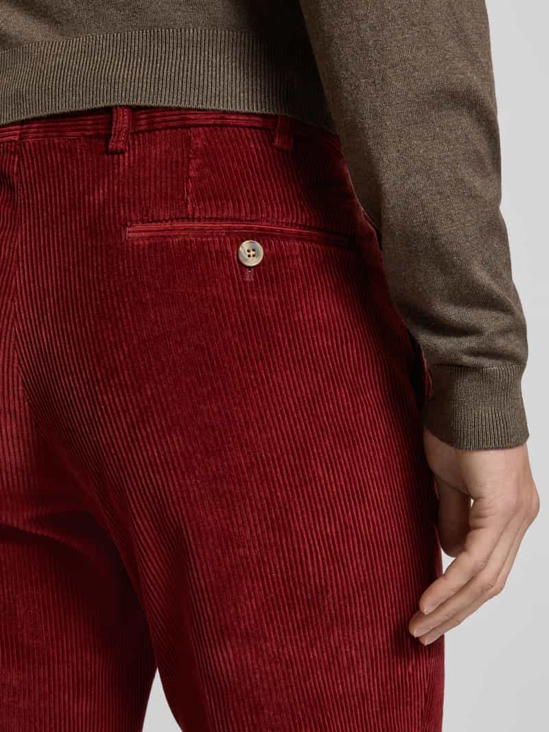 hiltl Regular fit corduroy broek met riemlussen model 'PARMA'