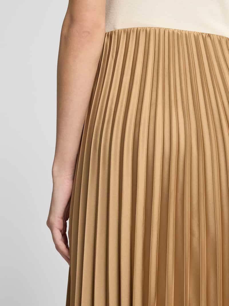 Zero Midirok met plissévouwen en elastische band