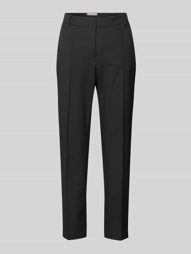 Slim fit stoffen broek met persplooien