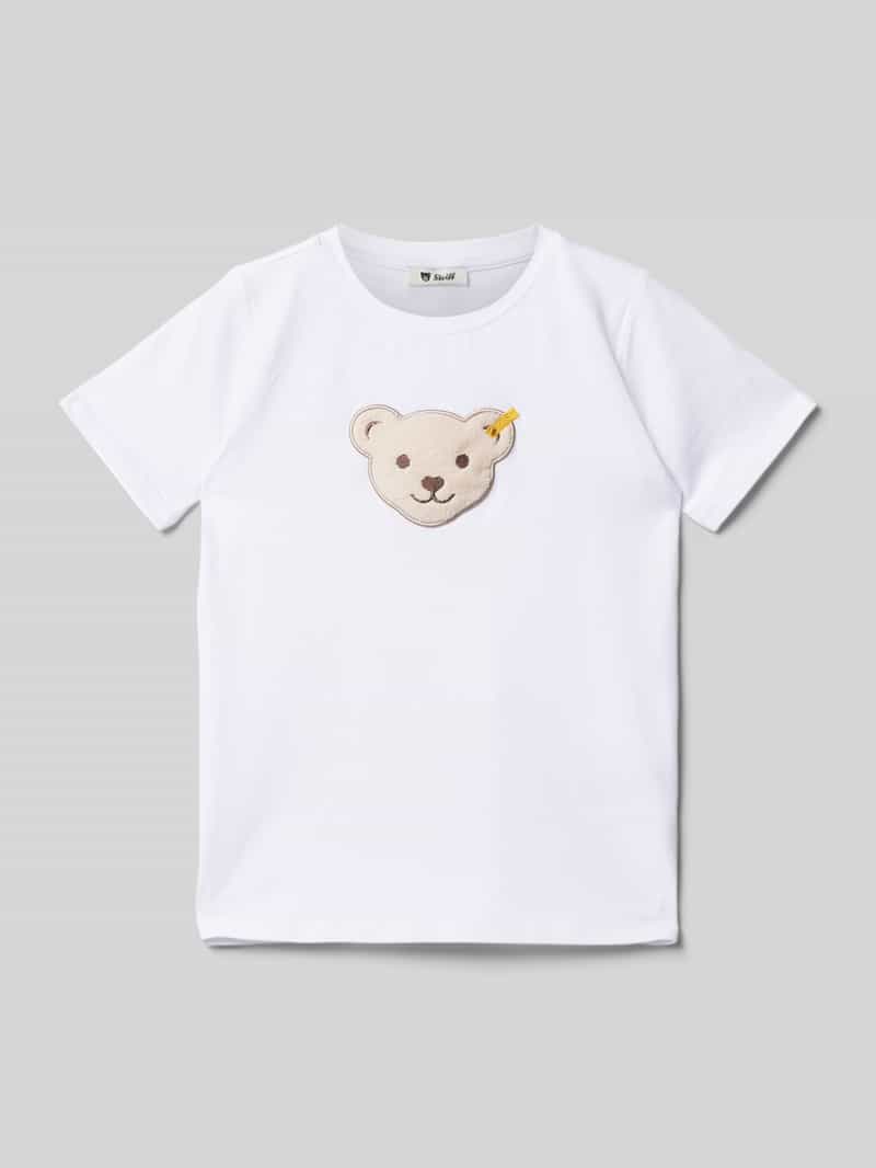 Steiff T-shirt met logobadge