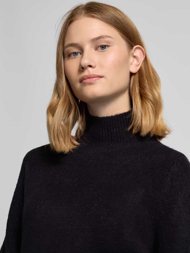 Jake*s Casual Regular fit gebreide pullover met opstaande kraag