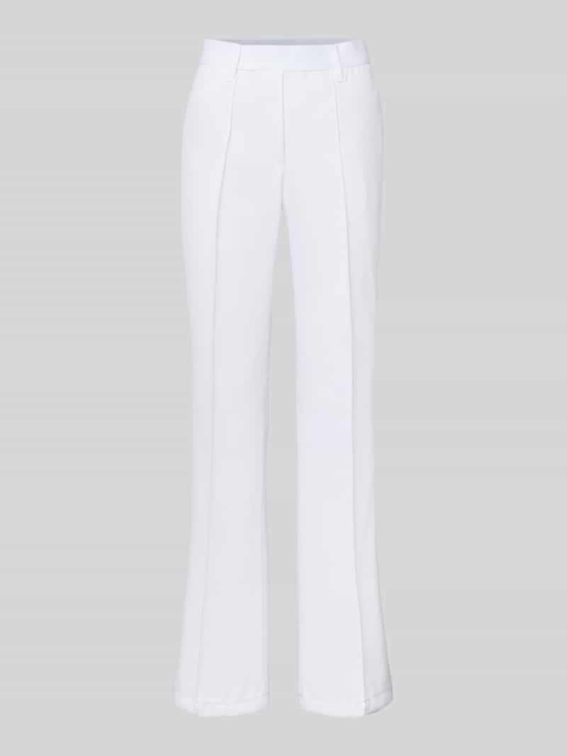 Gardeur Straight leg broek met vaste persplooien model 'Zilla'