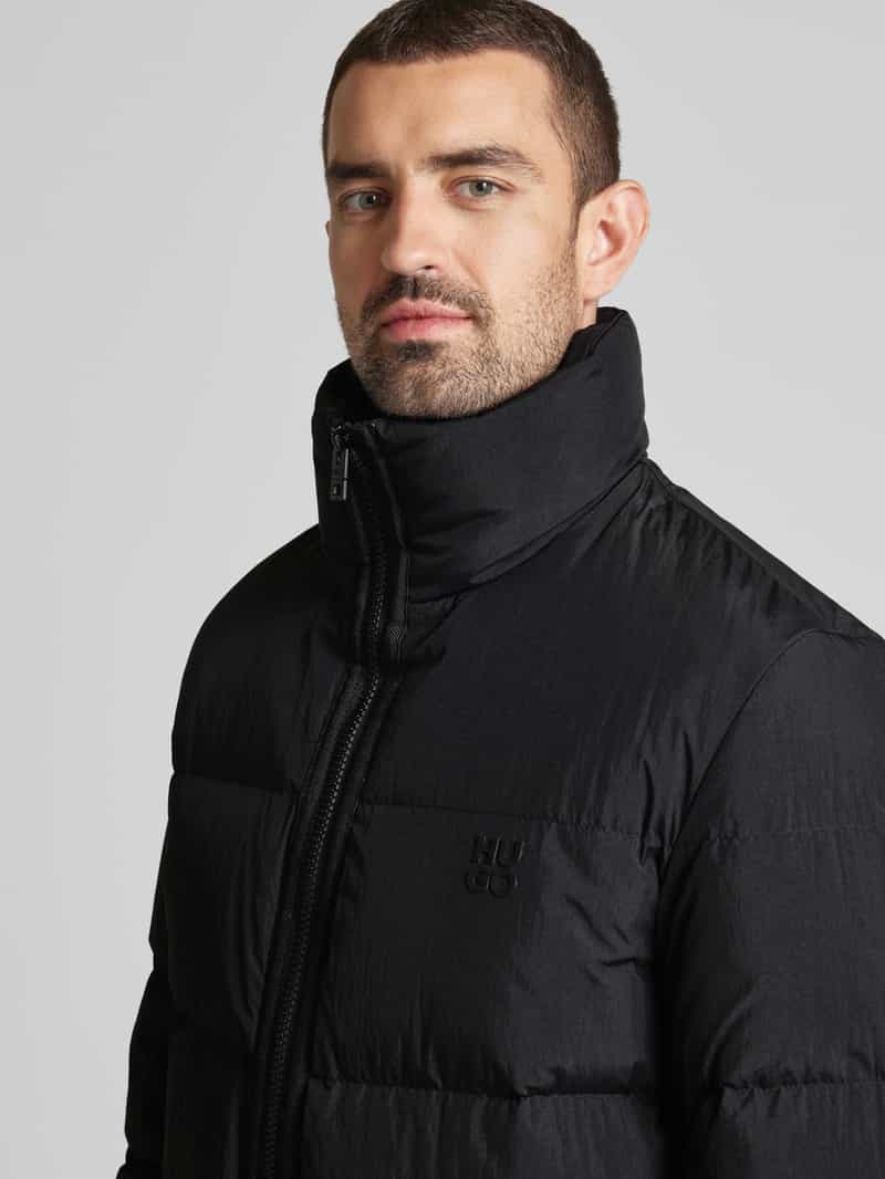 HUGO Lange donsjas met opstaande kraag model 'Magnus'