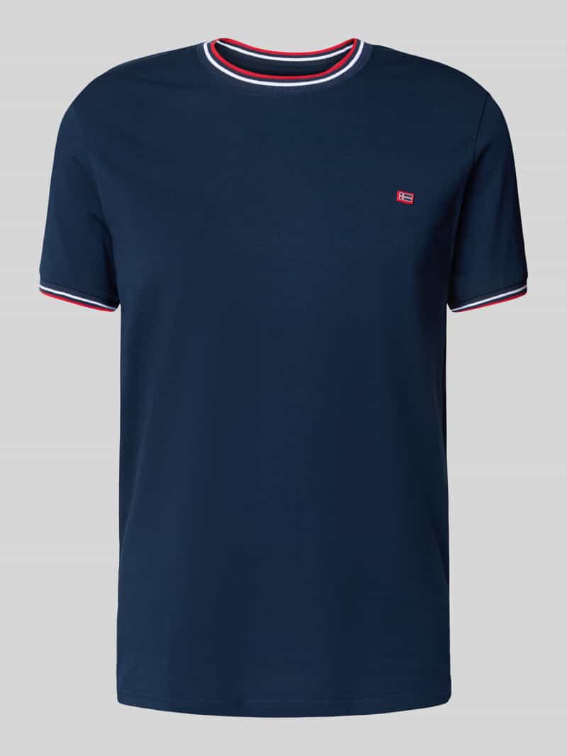 Christian Berg Men T-shirt met ribboorden