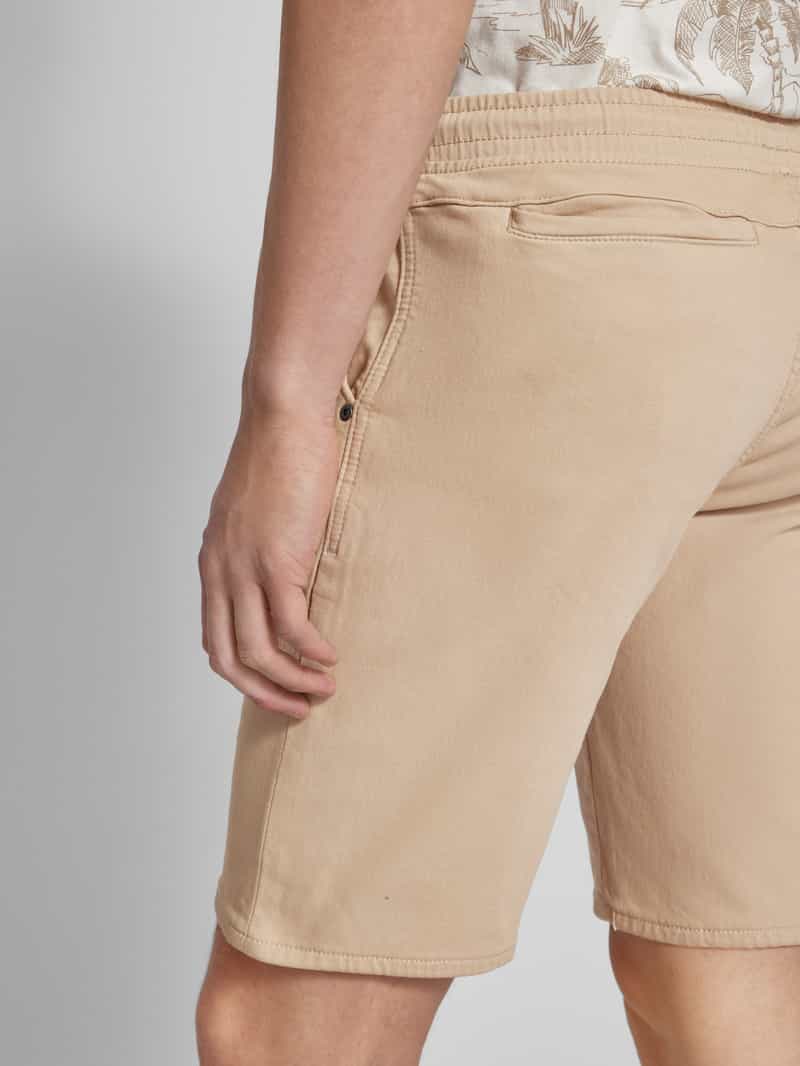 Blend Korte regular fit broek met tunnelkoord