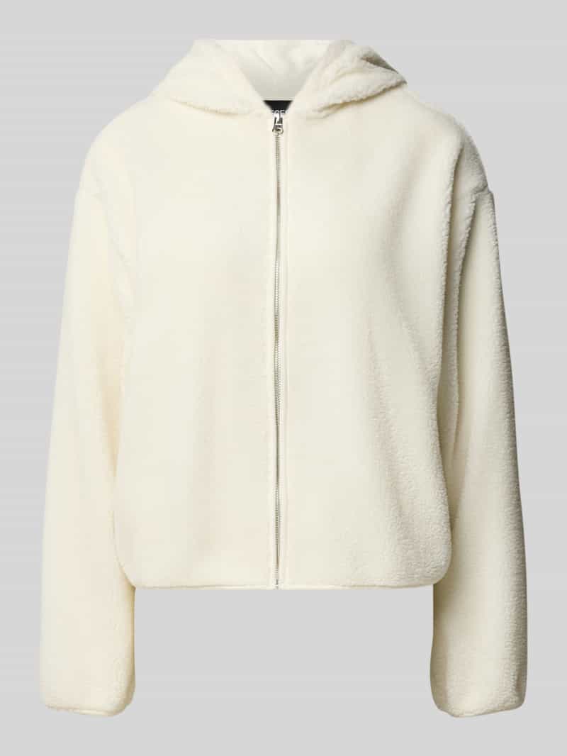 Pieces Regular fit jack van teddybont met capuchon model 'OVA'