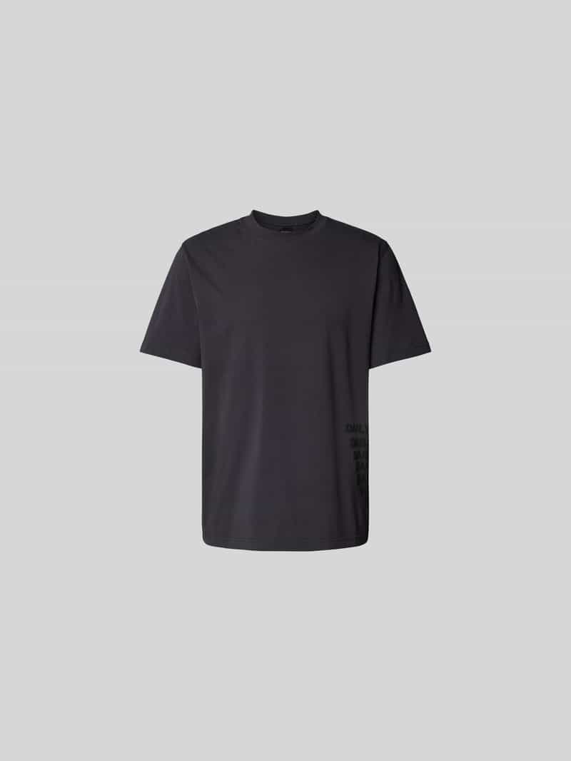 T-shirt met labelprint