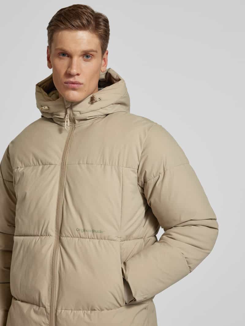jack & jones Gewatteerde lange jas met capuchon model 'VESTERBRO'