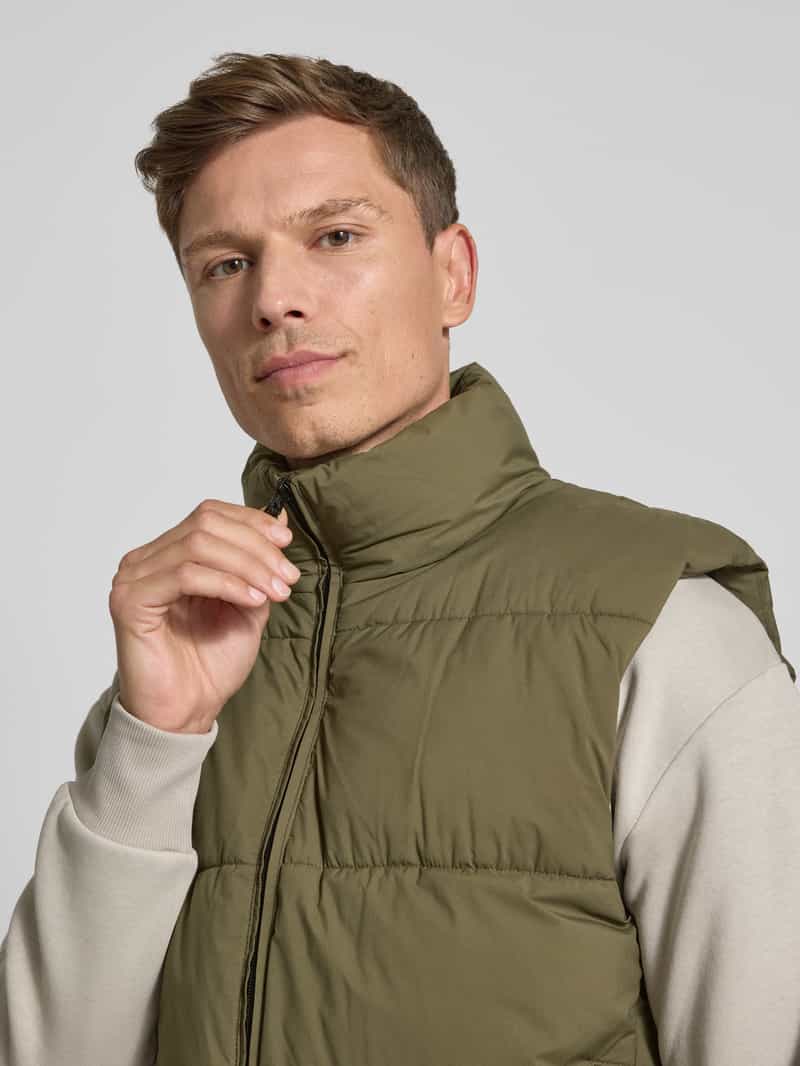 Tom Tailor Denim Regular fit outdoorvest met opstaande kraag