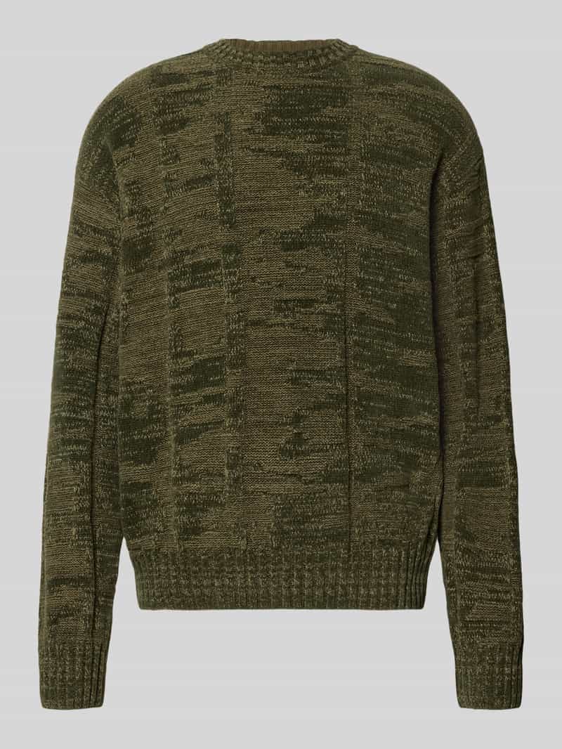 Boss Orange Regular fit gebreide pullover van katoenmix model 'KIRESO'