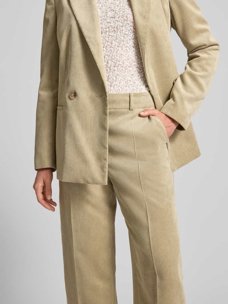 Jake*s Collection Wide fit corduroy broek met persplooien