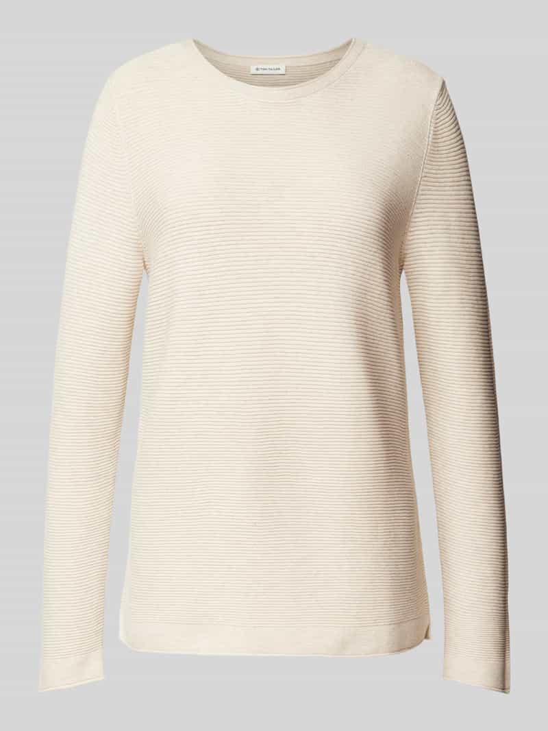 regular fit gebreide pullover van puur katoen
