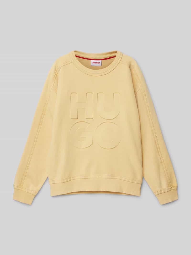 HUGO Sweatshirt met labeldetail