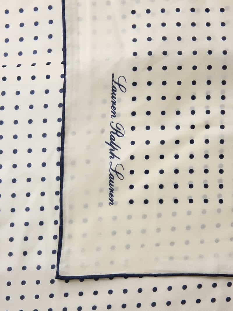 Lauren Ralph Lauren Zijden sjaal met logoprint model 'Dot'