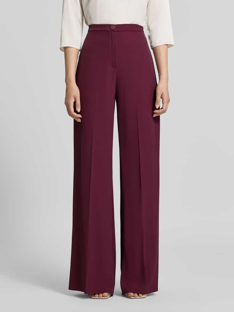RINASCIMENTO wide leg stoffen broek met knoopsluiting