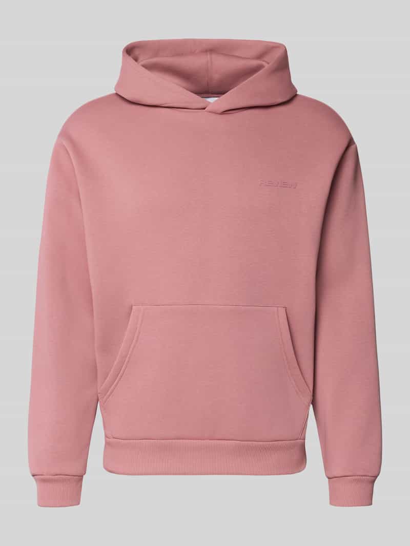 REVIEW Hoodie met labelprint