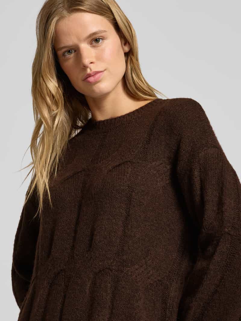 Pieces Relaxed fit gebreide jurk met wol model 'JENNA'