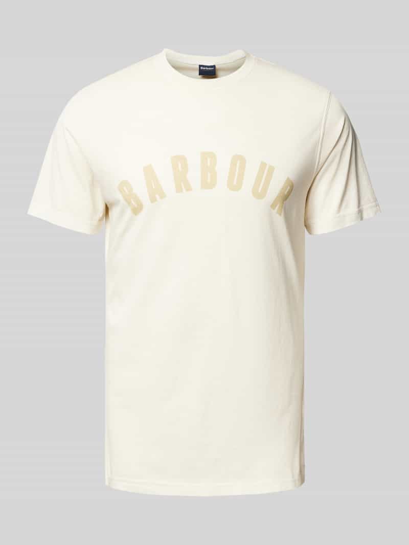 Barbour T-shirt met labelprint