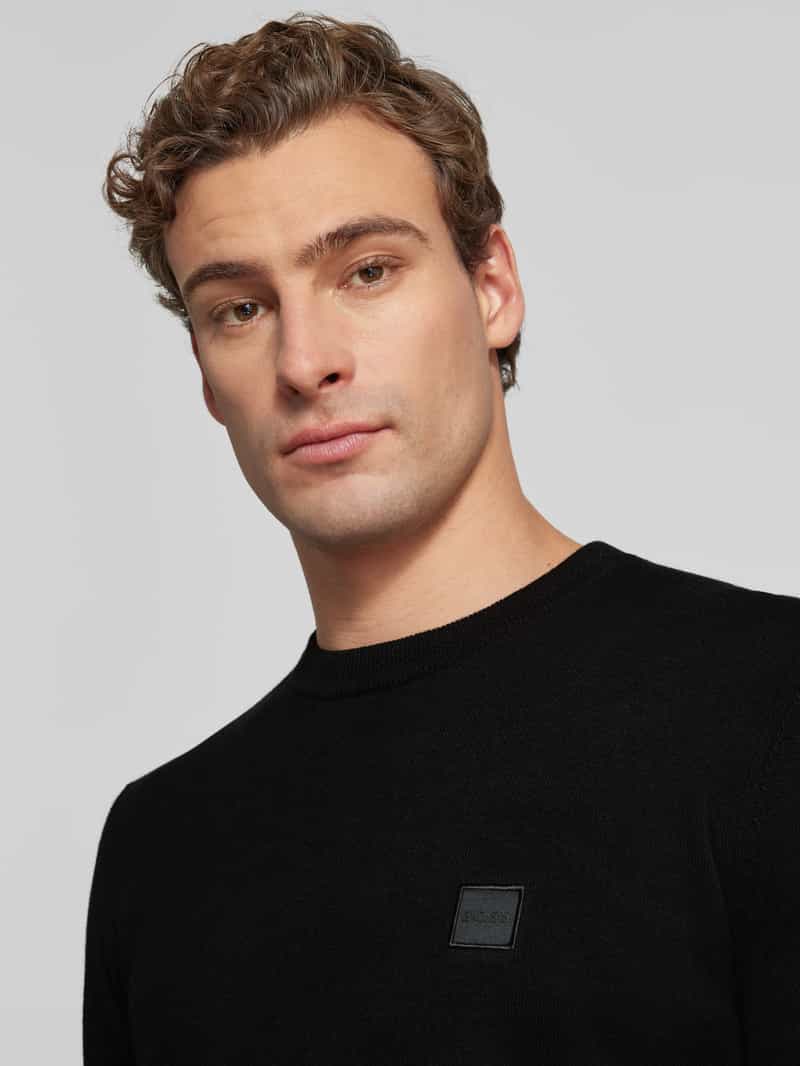 Boss Orange Gebreide pullover met ronde hals model 'Kanovano'