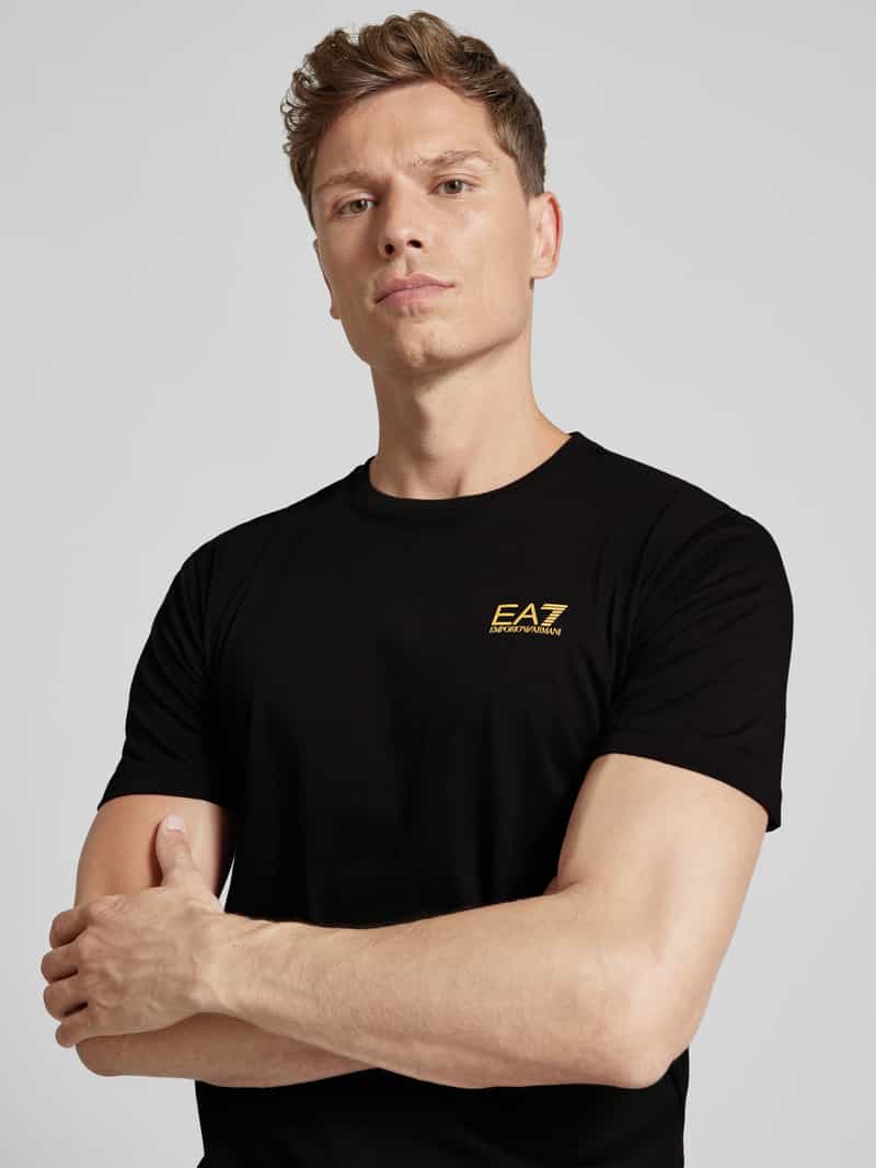 EA7 Emporio Armani T-shirt met labelprint