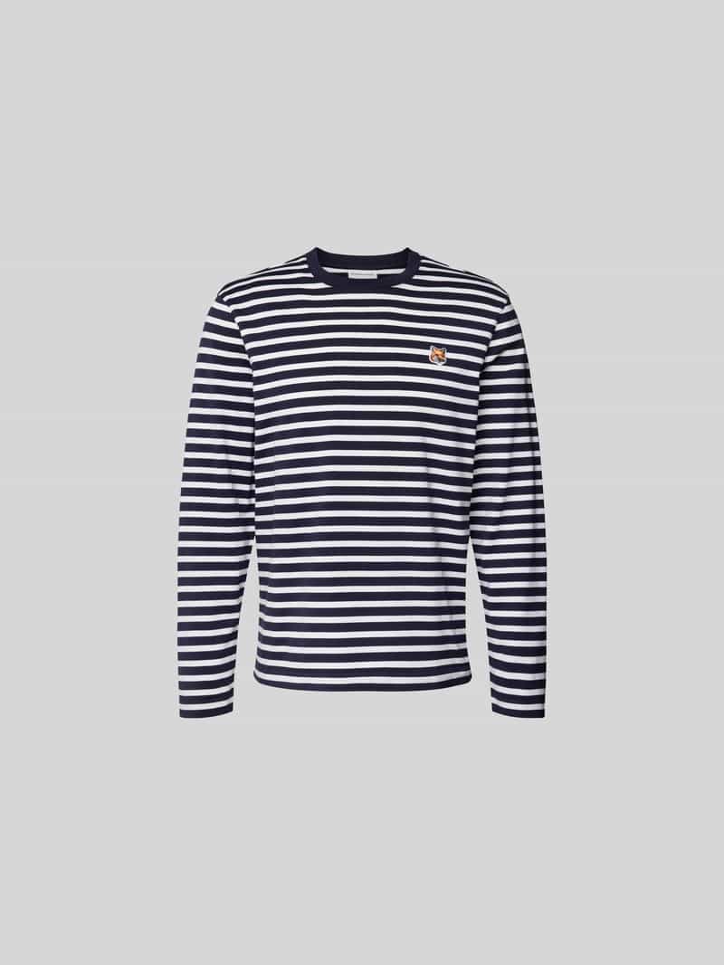 shirt met lange mouwen met streepmotief