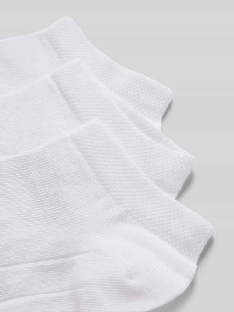 CAMANO Sneakersokken met labeldetail in een set van 3 paar