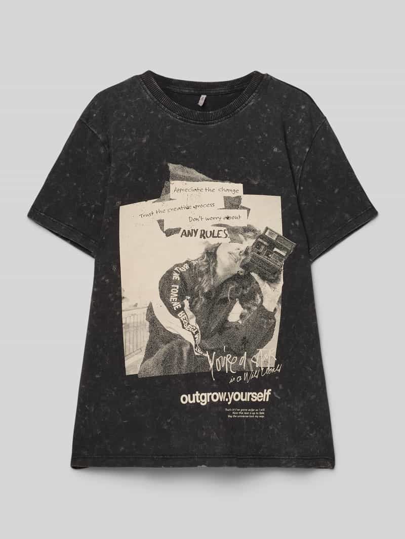Only Regular fit T-shirt van puur katoen model 'PERNILLE'