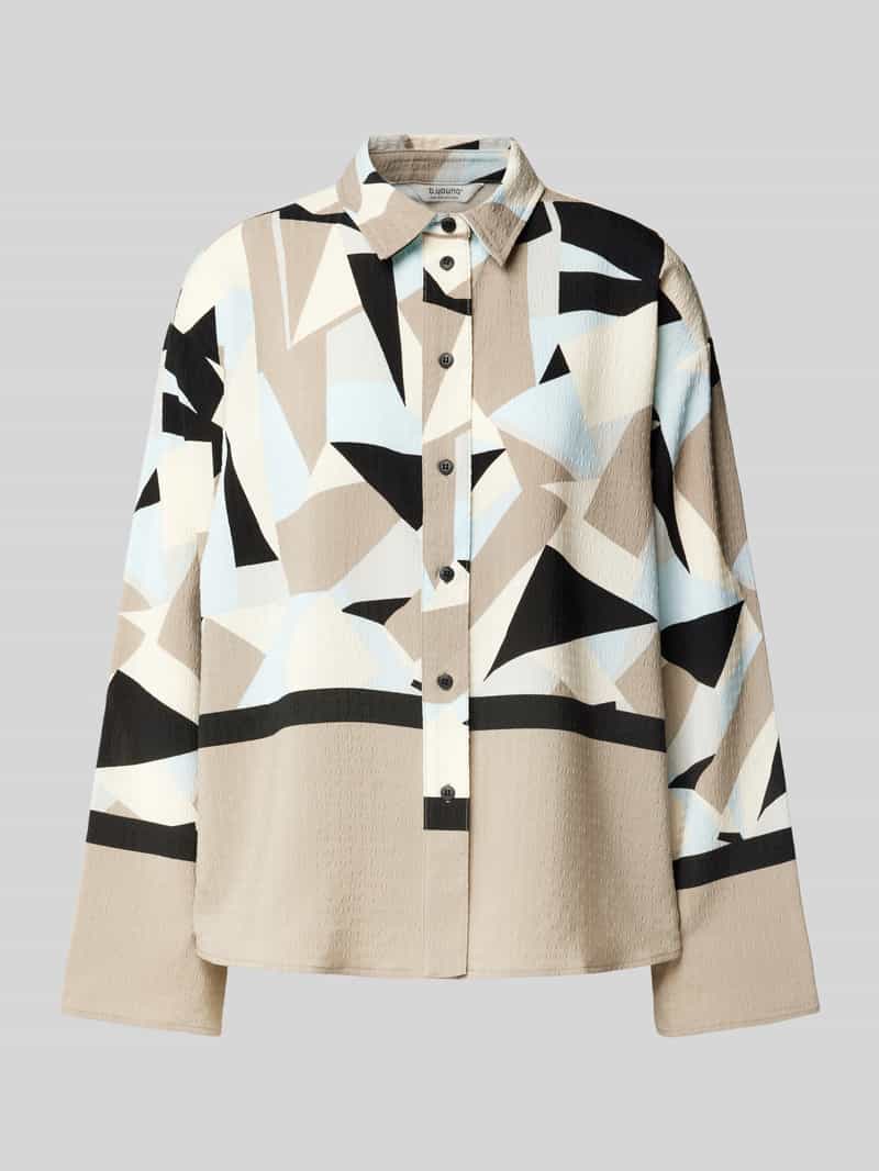 b.Young Regular fit blouse met structuurmotief model 'Favia'