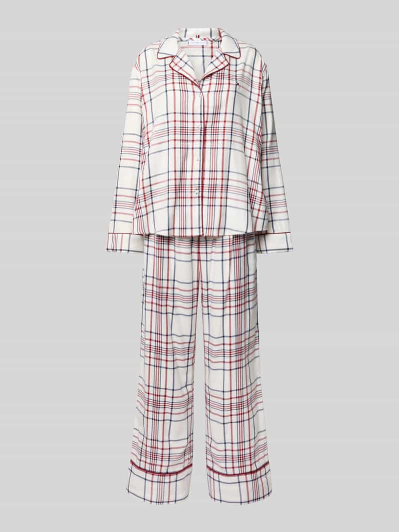 Tommy Hilfiger Relaxed fit pyjama en huisschoenen in een set met viscose