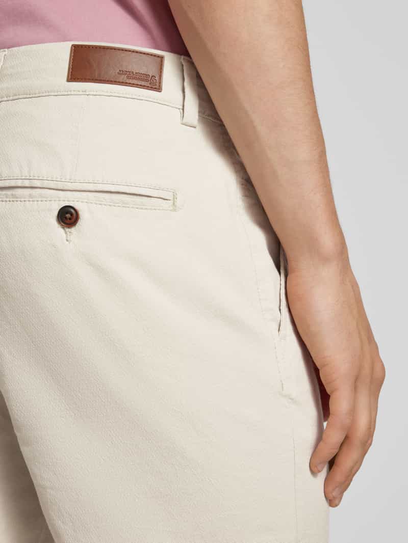 jack & jones Regular fit korte broek met structuurmotief model 'FURY'